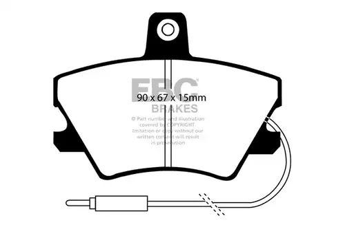 накладки EBC Brakes DP668