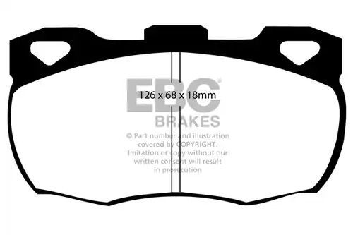 накладки EBC Brakes DP6708