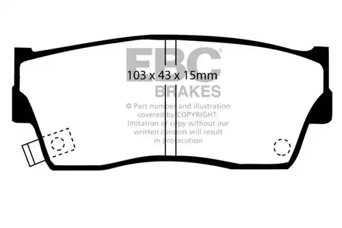 накладки EBC Brakes DP6774