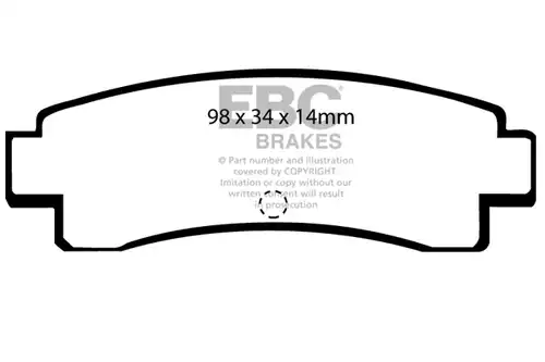 накладки EBC Brakes DP682