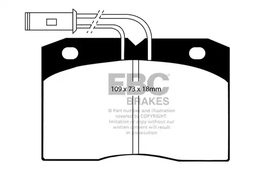 накладки EBC Brakes DP702