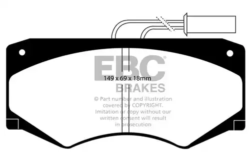 накладки EBC Brakes DP721
