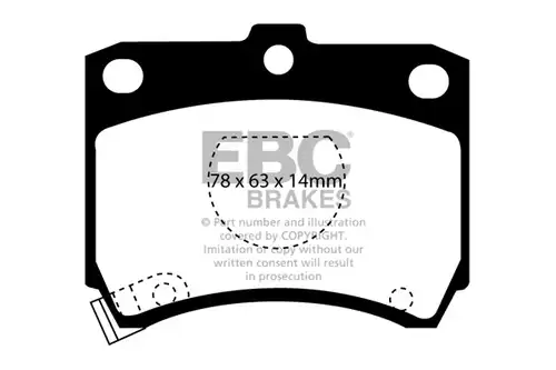 накладки EBC Brakes DP737