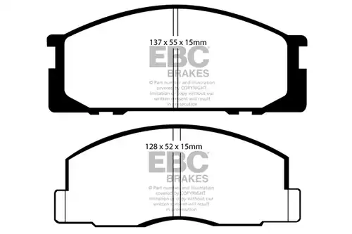накладки EBC Brakes DP743