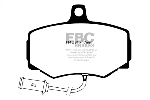 накладки EBC Brakes DP756