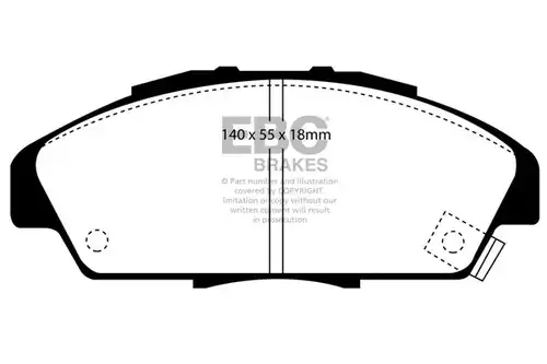 накладки EBC Brakes DP818