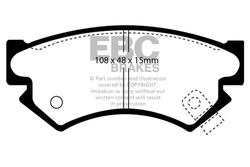 накладки EBC Brakes DP822