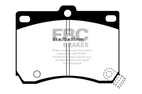 накладки EBC Brakes DP824