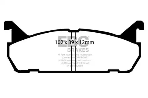 накладки EBC Brakes DP828