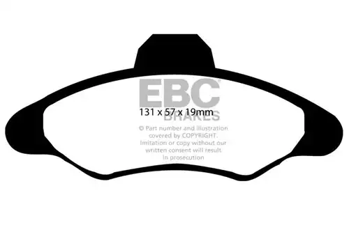 накладки EBC Brakes DP837