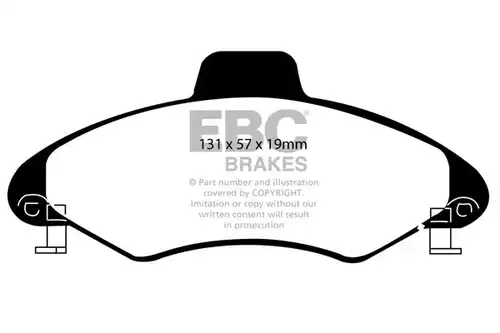 накладки EBC Brakes DP837/2