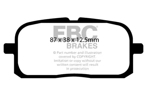 накладки EBC Brakes DP852