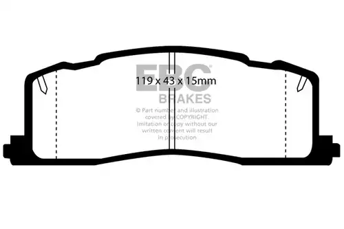 накладки EBC Brakes DP878