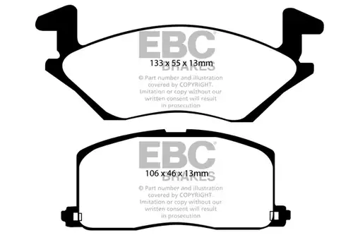 накладки EBC Brakes DP879