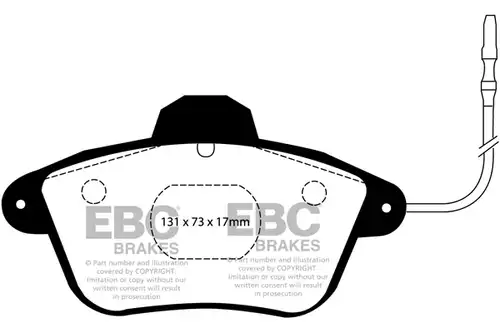 накладки EBC Brakes DP882