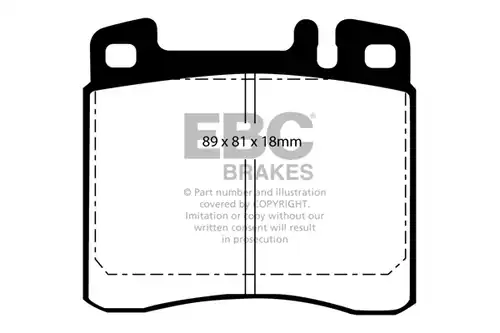 накладки EBC Brakes DP888