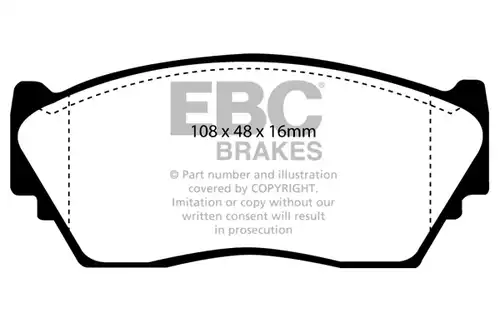 накладки EBC Brakes DP892