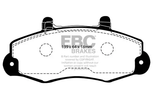 накладки EBC Brakes DP918/2