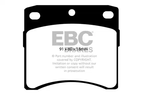 накладки EBC Brakes DP939