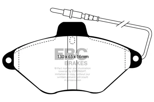 накладки EBC Brakes DP943