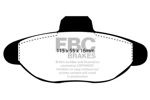 накладки EBC Brakes DP944