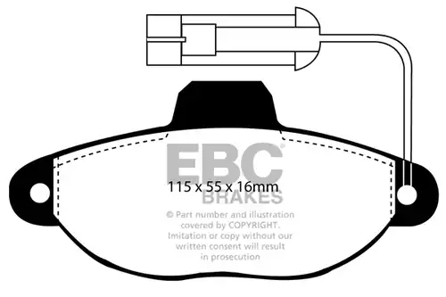 накладки EBC Brakes DP945