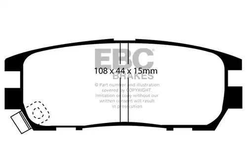 накладки EBC Brakes DP958