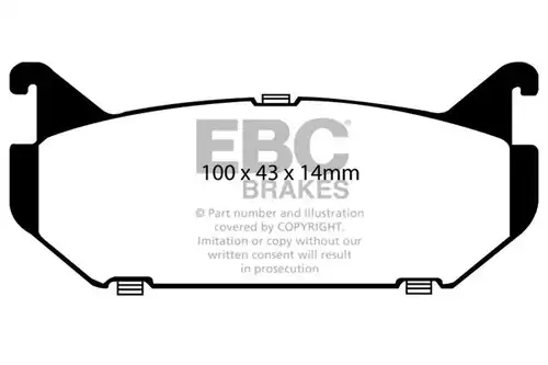 накладки EBC Brakes DP972