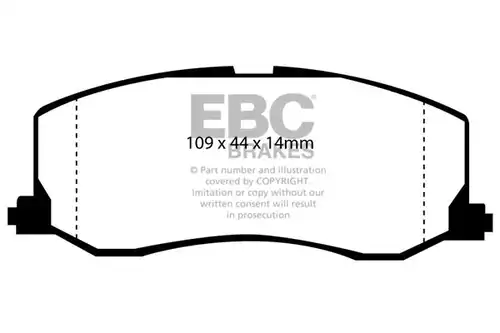 накладки EBC Brakes DP977