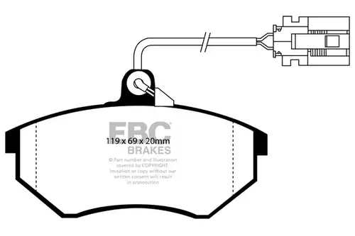 накладки EBC Brakes DP981