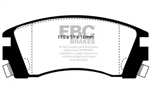 накладки EBC Brakes DP988