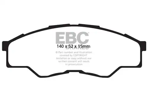 накладки EBC Brakes DPX2001