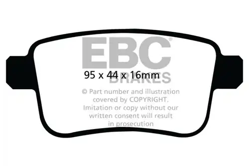 накладки EBC Brakes DPX2034