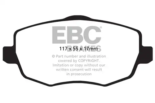 накладки EBC Brakes DPX2043