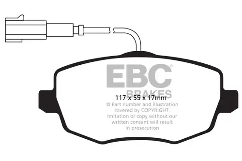 накладки EBC Brakes DPX2044