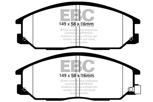 накладки EBC Brakes DPX2049