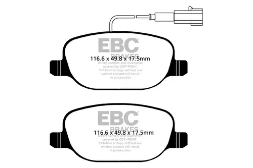 накладки EBC Brakes DPX2080