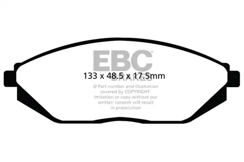 накладки EBC Brakes DPX2097