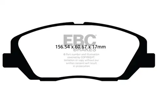 накладки EBC Brakes DPX2100