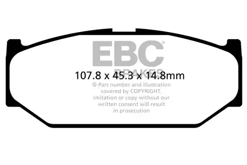 накладки EBC Brakes DPX2104