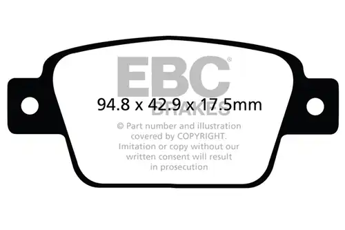 накладки EBC Brakes DPX2107