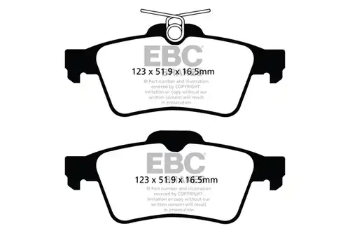 накладки EBC Brakes DPX2121