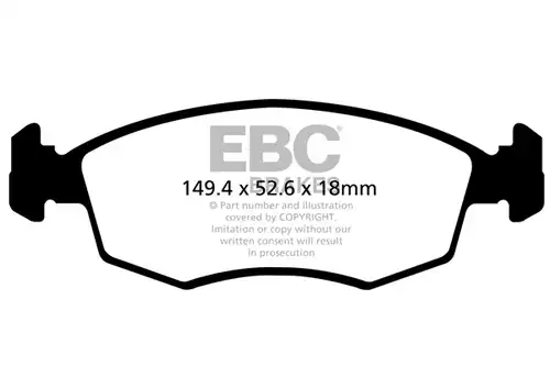 накладки EBC Brakes DPX2142