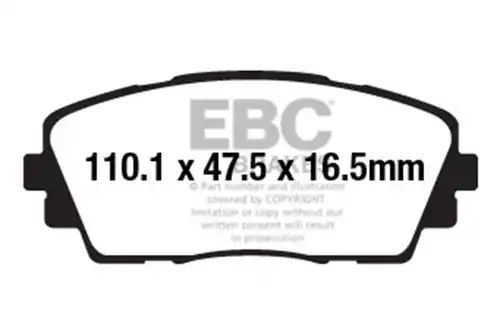накладки EBC Brakes DPX2163