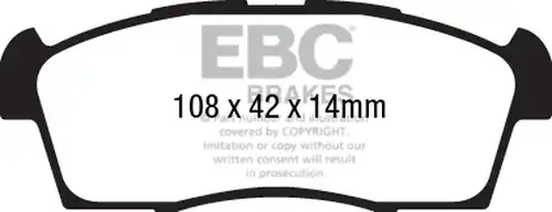 накладки EBC Brakes DPX2184