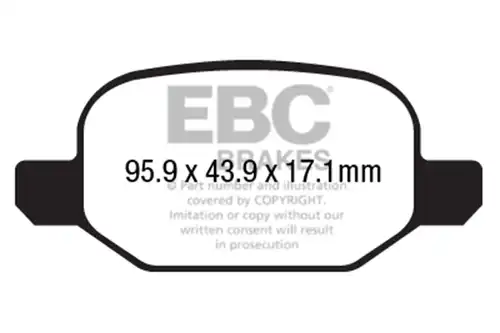 накладки EBC Brakes DPX2213