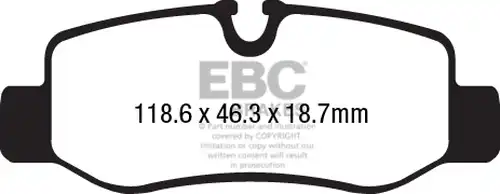 накладки EBC Brakes DPX2224