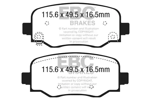 накладки EBC Brakes DPX2237