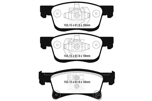 накладки EBC Brakes DPX2242
