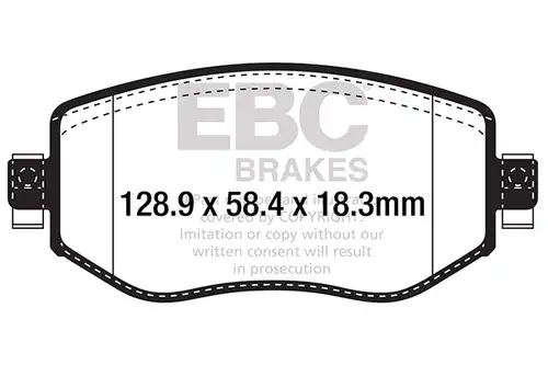 накладки EBC Brakes DPX2309